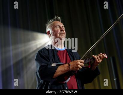 Cracow, Poland - July 10, 2021: Nigel Kennedy live at 26rd edition of the Summer Jazz Festival in Krakow Stock Photo