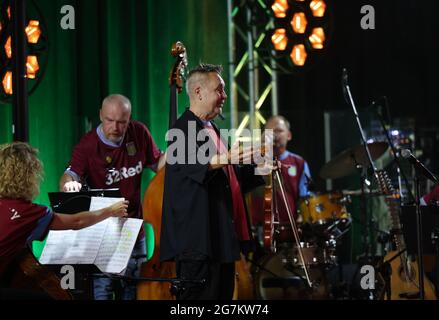 Cracow, Poland - July 10, 2021: Nigel Kennedy live at 26rd edition of the Summer Jazz Festival in Krakow Stock Photo