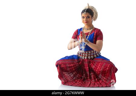 Odissi dancer striking a pose Stock Photo