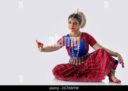 Odissi dancer striking a pose Stock Photo