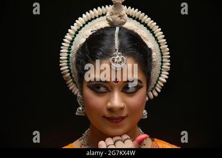 Odissi dancer striking a pose Stock Photo