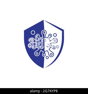 Virus vector illustration icon template design Stock Vector
