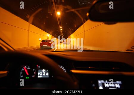 Rendsburg, Germany. 02nd June, 2021. View into the Rendsburg tunnel. Credit: Marcus Brandt/dpa/Alamy Live News Stock Photo