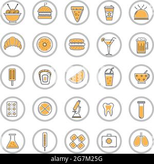 Collection of icons on various topics - Vector illustration Stock Vector