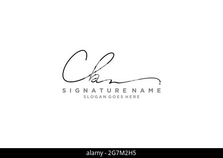 CB Letter Signature Logo Template elegant design logo Sign Symbol template vector icon Stock Vector
