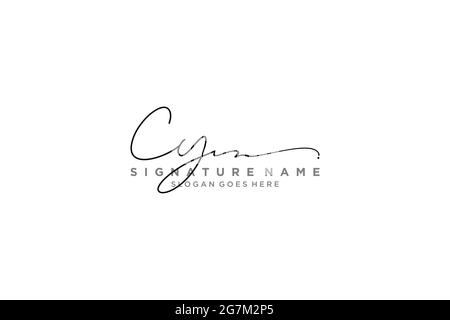 CY Letter Signature Logo Template elegant design logo Sign Symbol template vector icon Stock Vector