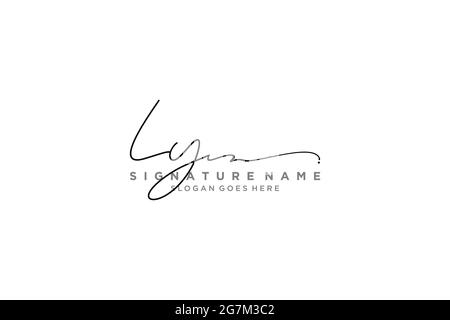 LY Letter Signature Logo Template elegant design logo Sign Symbol template vector icon Stock Vector