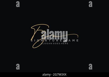 FZ Letter Signature Logo Template elegant design logo Sign Symbol template vector icon Stock Vector