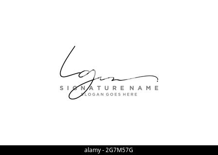 LG Letter Signature Logo Template elegant design logo Sign Symbol template vector icon Stock Vector