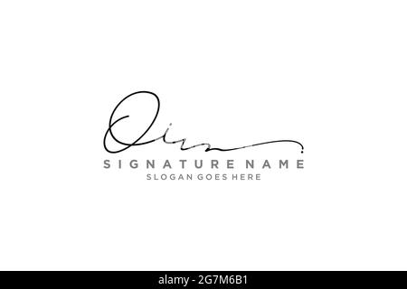 OI Letter Signature Logo Template elegant design logo Sign Symbol template vector icon Stock Vector