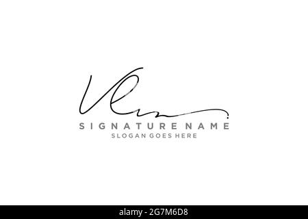 VL Signature Logo Template Stock Vector Image & Art - Alamy