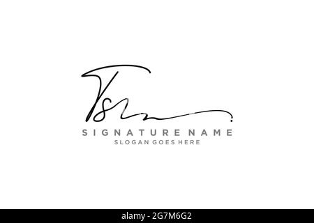 TS Letter Signature Logo Template elegant design logo Sign Symbol template vector icon Stock Vector