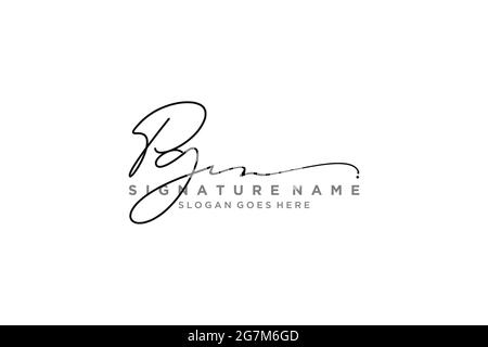 PG Letter Signature Logo Template elegant design logo Sign Symbol template vector icon Stock Vector