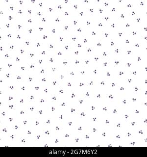 Ditsy vector polka dot pattern with scattered hand drawn groups of small striped black white circles. Seamless monochrome dense dotted texture Stock Vector