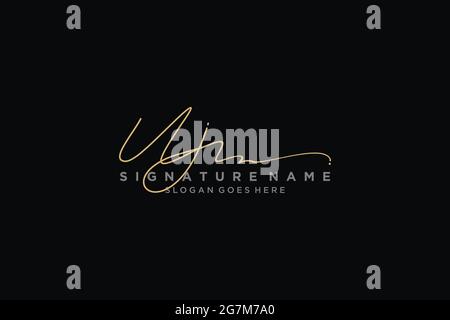 UJ Letter Signature Logo Template elegant design logo Sign Symbol template vector icon Stock Vector
