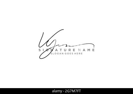 VY Letter Signature Logo Template elegant design logo Sign Symbol template vector icon Stock Vector