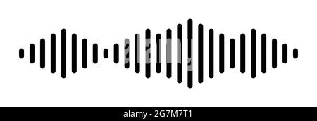Music soundwave, equalize audio icons set. Vector illustration Stock Vector