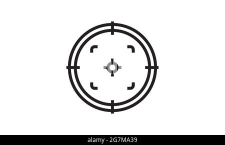 Aim target icon simple style vector image Stock Vector