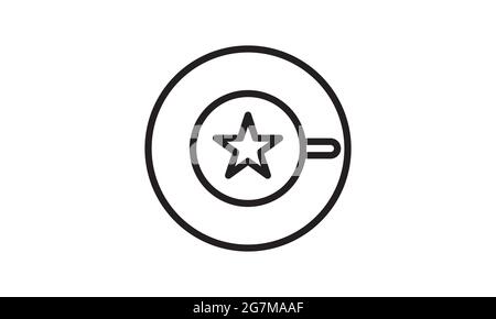 Coffee cup top view icon vector image Stock Vector