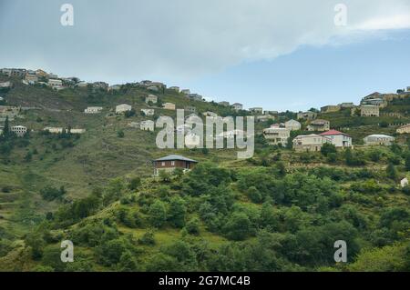 village Kubachi .Aul Kubachi is the famous village of World famous  Dagestan, Russia Stock Photo