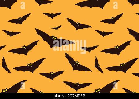 Angry bats attack on the sunset Stock Vector