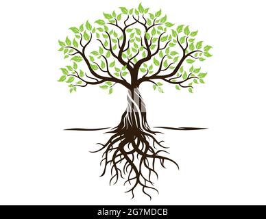 Beautiful tree branch silhouette background for wallpaper Stock Vector