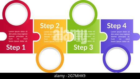 Multicolor informational vector infographic template Stock Vector