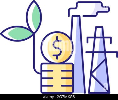 Ecological purchase RGB color icon Stock Vector Image & Art - Alamy