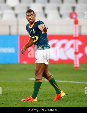 Damian Willemse of South Africa A during the Castle Lager Lions Series match at the Cape Town Stadium, Cape Town. Picture date: Wednesday July 14, 2021. Stock Photo