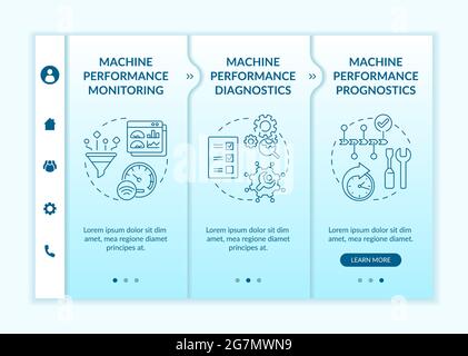 Digital ai tasks onboarding vector template Stock Vector