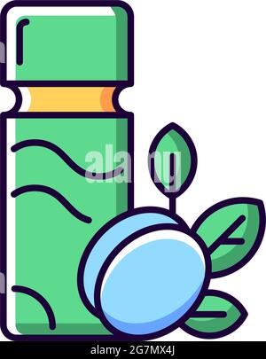 Plum wine RGB color icon. Stock Vector