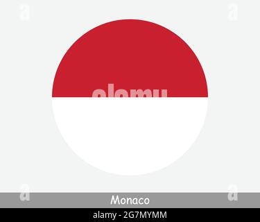 National Flag of Monaco. Monacan Country Flag. Principality of Monaco ...
