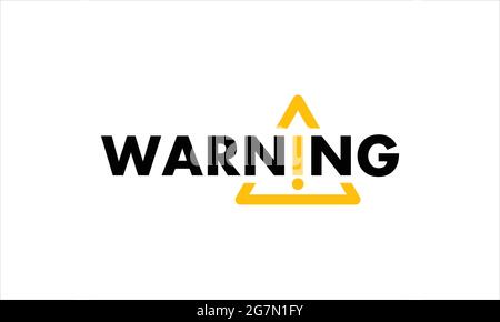 Alert  Warning sign with Triangle icon logo design vector illustration Stock Vector