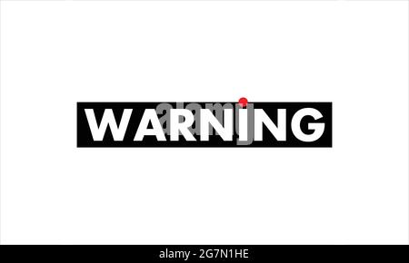 warning icon logo design vector illustration template Stock Vector