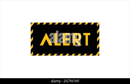 Alert  Warning tape icon logo design illustration Stock Vector