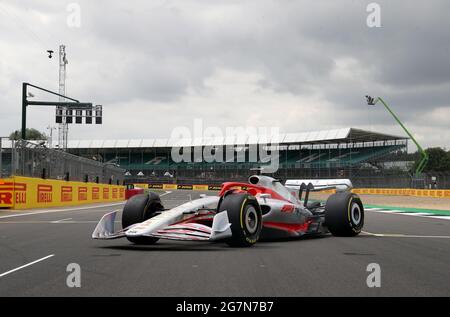 The launch of the new 2022 Formula 1 car ahead of the British Grand Prix at Silverstone, Towcester. Picture Date: Thursday July 15, 2021. Stock Photo