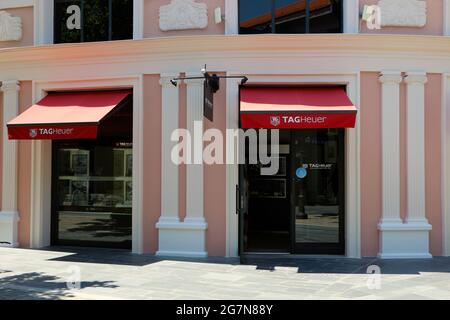 Shop front TAG Heuer S.A. Swiss luxury watchmaker in Las Rozas