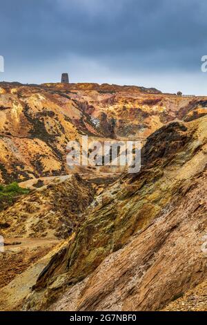 Pary’s Mountain disused Opencast Mine, Anglesey, North Wales Stock Photo
