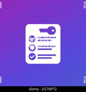 privacy settings icon with checklist Stock Vector Image & Art - Alamy