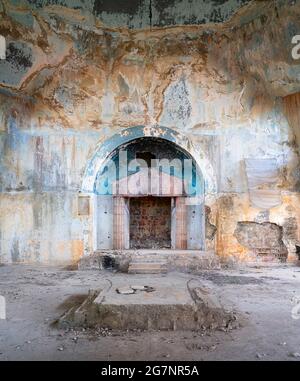 Abandoned Bhamdoun Synagogue in Lebanon Stock Photo