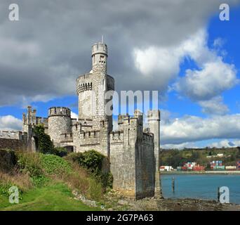 The historic medieval castle and observatory, at Blackrock in Cork, Ireland. Stock Photo