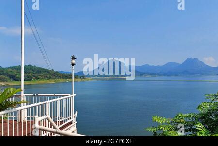 Waduk Jatiluhur Dam, Purwakarta, West Java, Indonesia Stock Photo