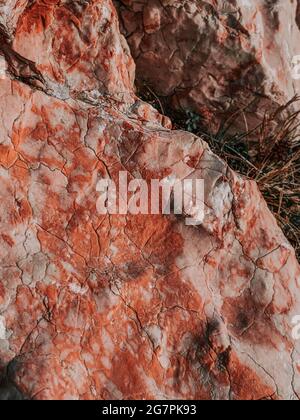 Closeup of pink rock stone texture Stock Photo