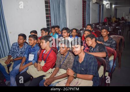 Students are attending the class. Stock Photo