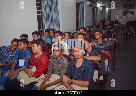 Students are attending the class. Stock Photo