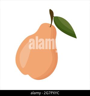 fruit pear isolated on white background Stock Vector
