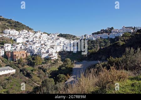 The pretty pueblo blanco (white village) of Casares near Estepona on the Costa del Sol Stock Photo