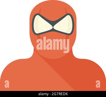Spiderman mask, illustration, vector on white background Stock Vector ...
