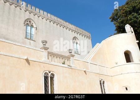 Palace Castello di Donnafugata, Venetian Neo-Renaissance, Province of Ragusa, Sicily, Italy Stock Photo