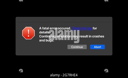 OS Error Window on Transparent Background. Warning Sign. Caution Icon. Vector illustration Stock Vector